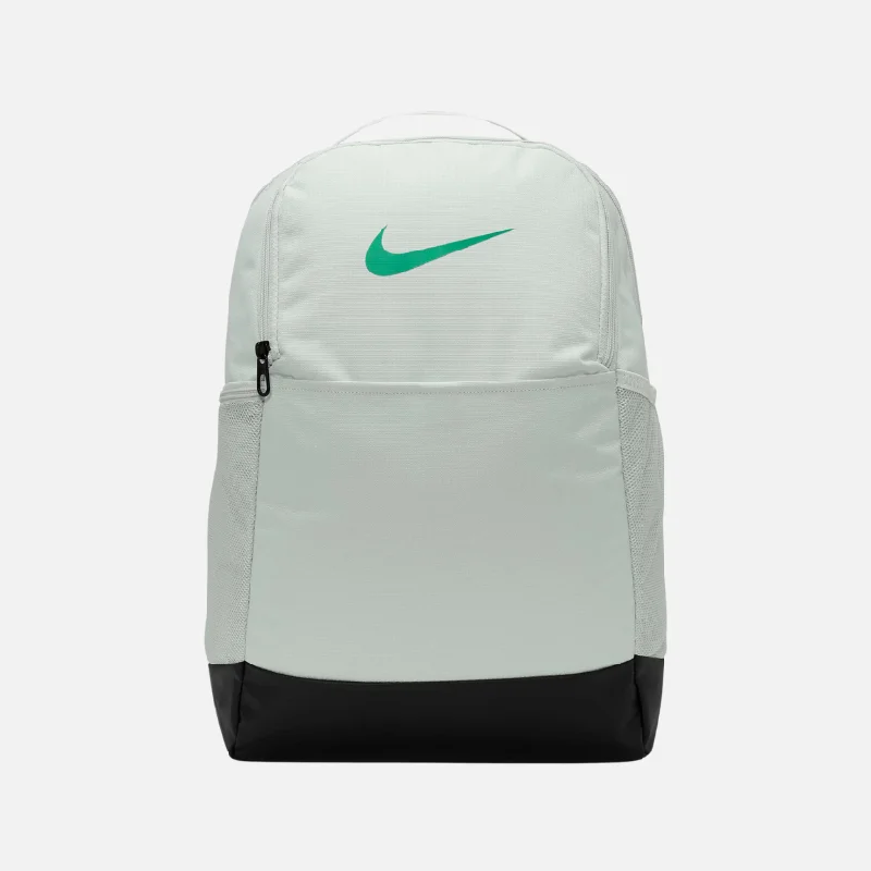 Thin cycling base layer-Nike Brasilia 9.5 Training Backpack (Medium, 24L) - Light Silver/Black/Stadium Green