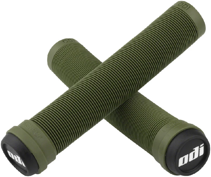 Neon arm warmers-ODI SOFT X-LONGNECK GRIPS - ARMY GREEN 160MM