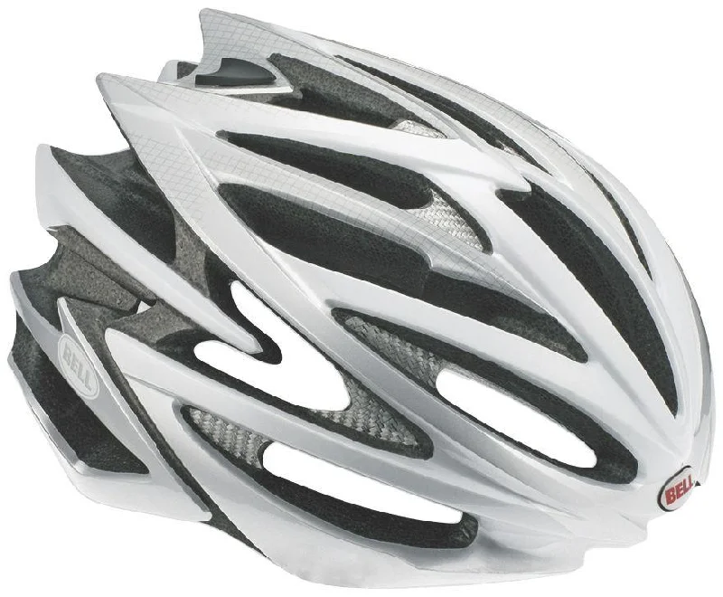 Textured MTB shoes-Bell Volt Road Helmet - White Flash