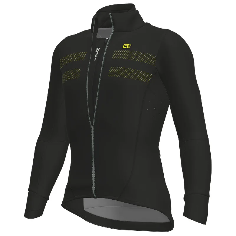 Seamless bib shorts-Giubbino Ale R-EV1 Clima Combi DWR - Nero giallo