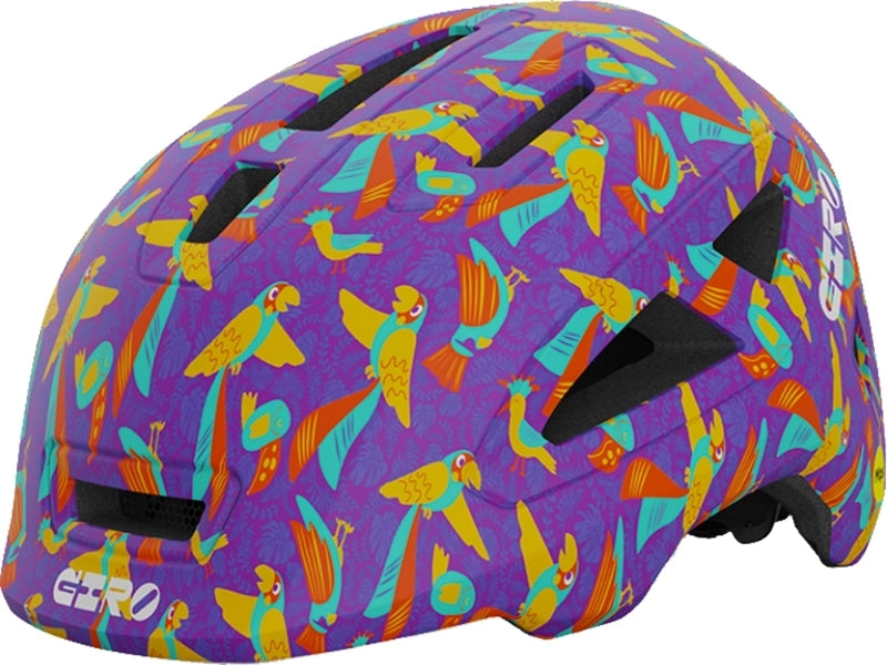 Wool cycling vest-Giro Scamp MIPS II Child Helmet - Matt Purple Libre