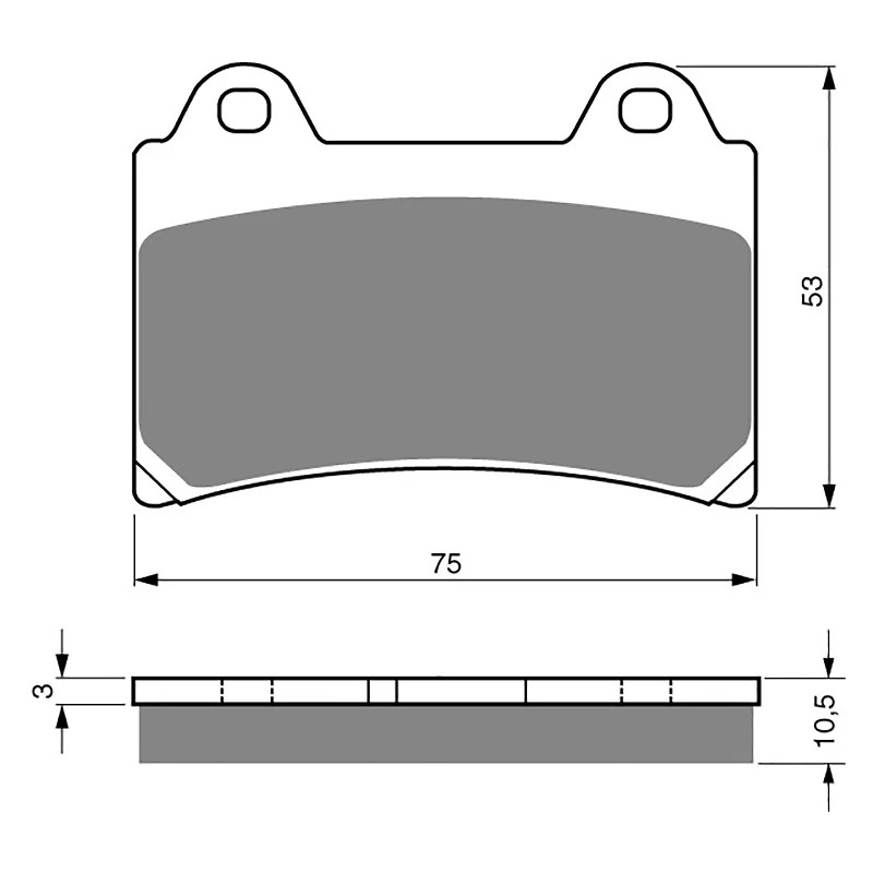 Wool MTB jersey-GOLDfren Brake Pads - S3 Sintered Sports (PBPH39)