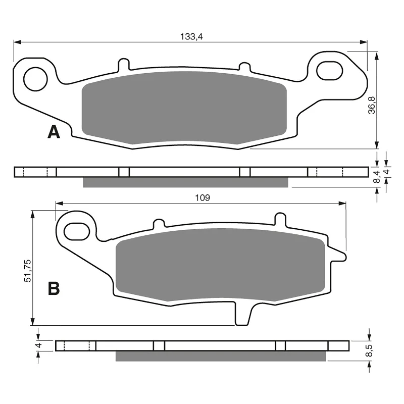 Cooling chest protector-GOLDfren Brake Pads - S3 Sintered Sports (PBPH193)