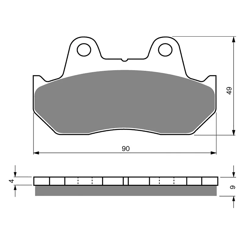 Foam MTB knee braces-GOLDfren Brake Pads - S3 Sintered Sports (PBPH18)