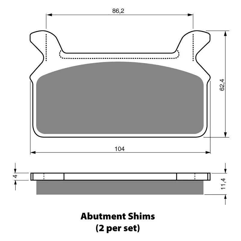 Cushioned MTB shorts-GOLDfren Brake Pads - S3 Sintered Sports (PBPH157)