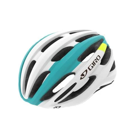 Bright bike headband-Giro Foray Road Helmet - Matt White-Iceberg-Citron - 2019