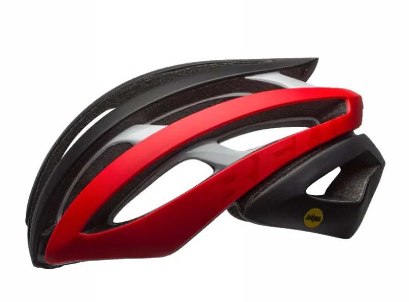 Slim bike seat pouch-Bell Zephyr MIPS Road Helmet - Matt Black-Red-White