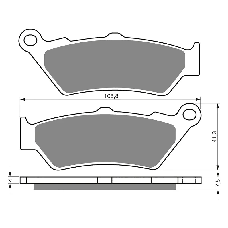 Alloy pedal clips-GOLDfren Brake Pads - S3 Sintered Sports (PBPH270)