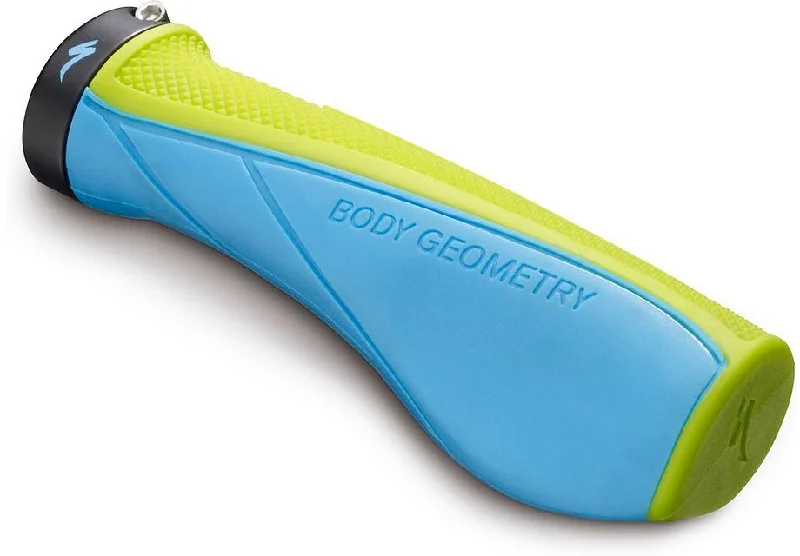 Fleece-lined shoe liners-Specialized BG Contour XC Grip - Hyp Grn/Cyan