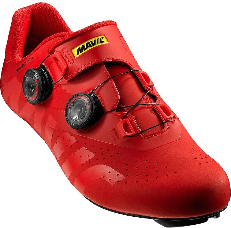 Neon cycling wristbands-Mavic Cosmic Pro Road Shoe - Fiery Red