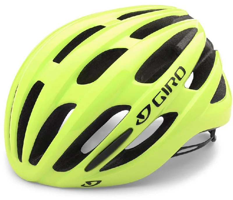 Bright raincoat-Giro Foray Road Helmet - Highlight Yellow - 2015