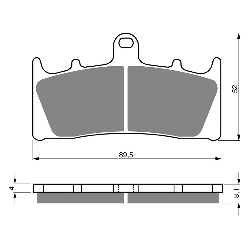 Storm-proof vest-GOLDfren Brake Pads - S3 Sintered Sports (PBPH122)