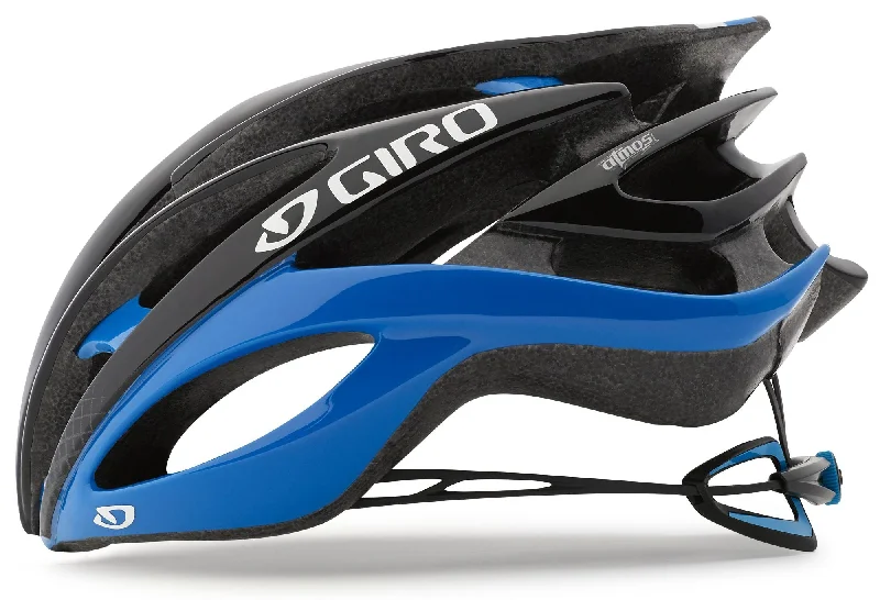 Storm-proof elbow pads-Giro Atmos II Road Helmet - Blue-Black