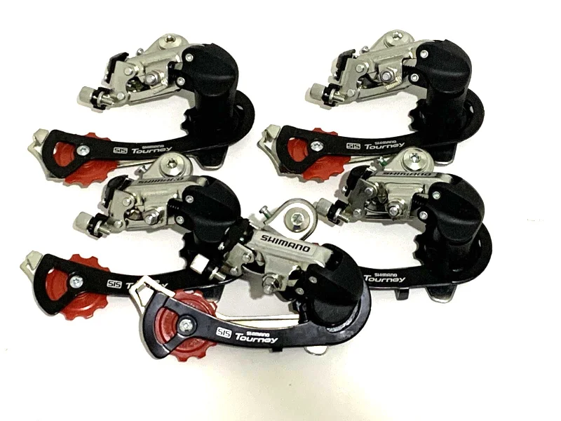 Alloy pedal clips-LOT OF 5 Shimano Tourney RD-TZ40 6/7/8 Axle Mount Bike Rear Derailleur NEW