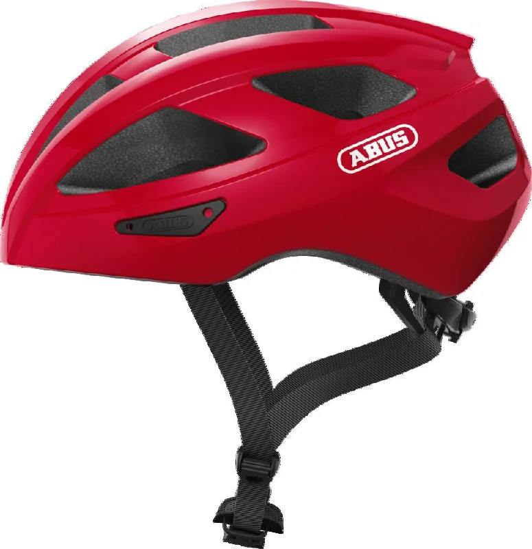 Rubber MTB cap-Abus Macator Helmet - Blaze Red