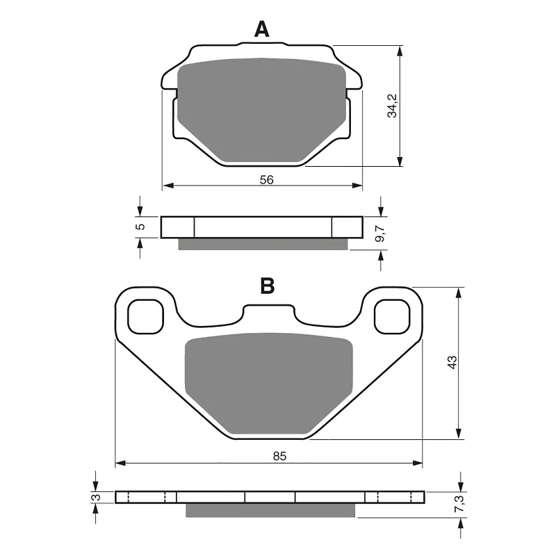 Cushioned cycling shorts-GOLDfren Brake Pads - S3 Sintered Sports