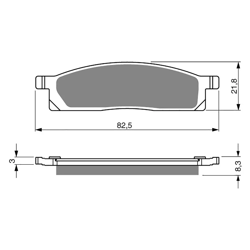 Thin shin guards-GOLDfren Brake Pads - S3 Sintered Sports