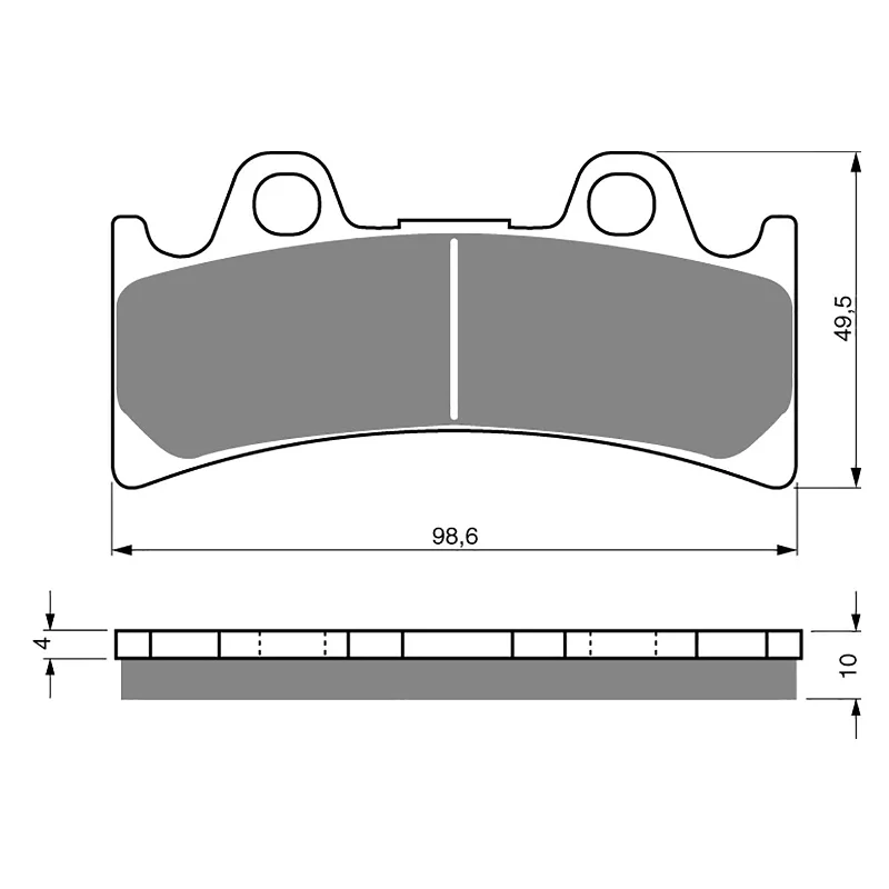 Stretchy leg bands-GOLDfren Brake Pads - S3 Sintered Sports (PBPH121)