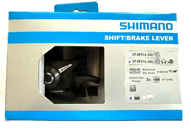 Compact rain poncho-Shimano ST-EF51-L (4A) Shift Brake Lever 3 Speed Left Bike Shifter  New in Box