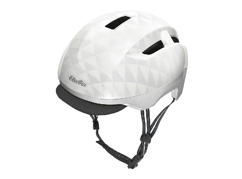 Pro-level bike jacket-Electra Go! MIPS Bike Helmet - White Triangles