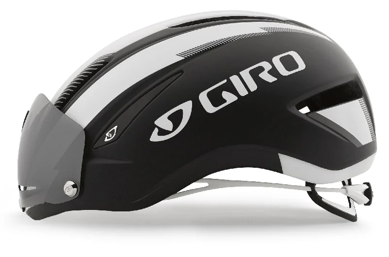 Storm-proof headband-Giro Air Attack Shield Road Helmet - Black-White