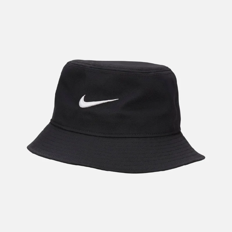 Stretchy bike neck warmer-Nike Apex Swoosh Bucket Hat -Black/White