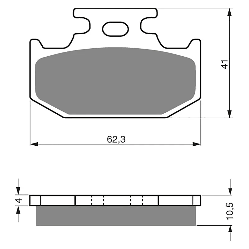 Slim bike lock pouch-GOLDfren Brake Pads - K5 Off-Road Racing (PBPR77)