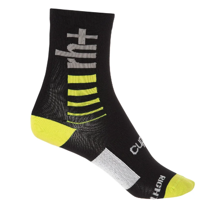 Cooling shin guards-Calze Rh+ Logo 15 - Nero giallo fluo