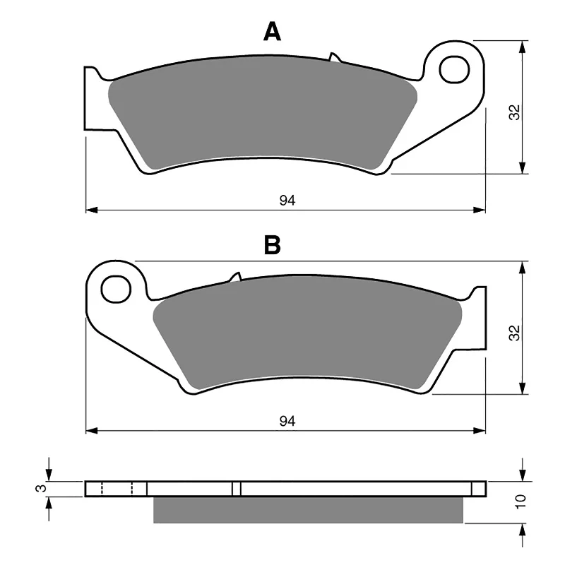 Wool cycling jacket-GOLDfren Brake Pads - S3 Sintered Sports (PBPH49)