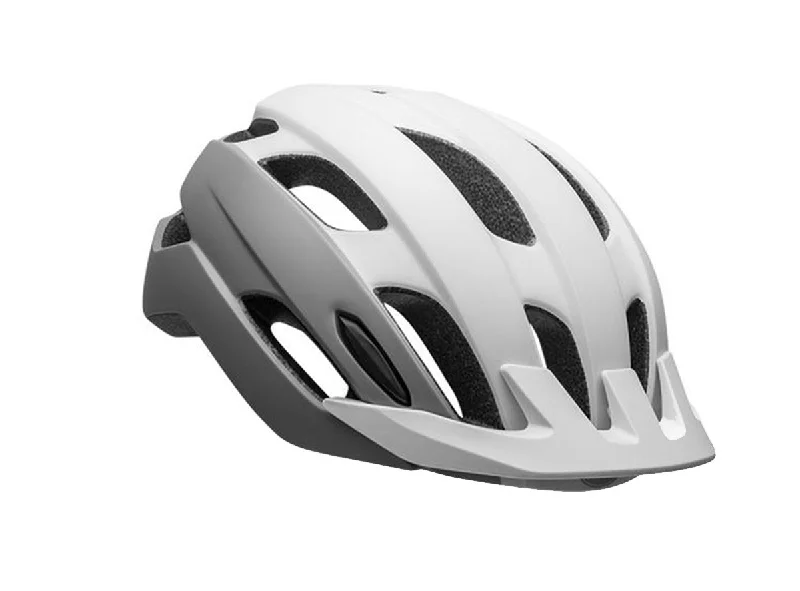 Full-coverage bike mask-Bell Trace Road Helmet - Womens - Matt White-Silver - 2020