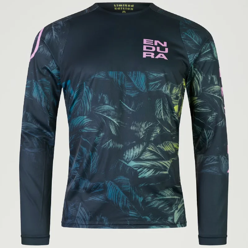 Cooling MTB base layer-Maglia maniche lunghe Endura Tropical Print LTD - Grigio