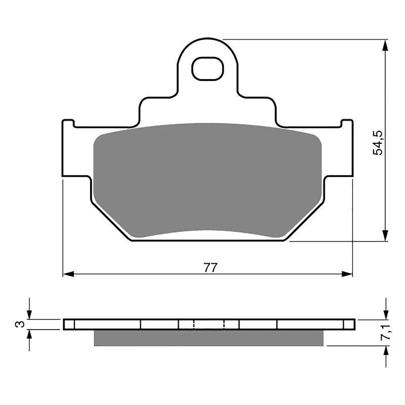 Rubber saddlebag-GOLDfren Brake Pads - S3 Sintered Sports (PBPH35)