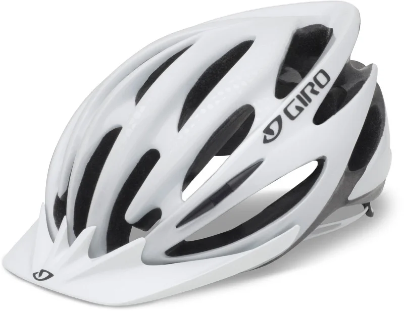 Neoprene bike shoe covers-Giro Pneumo Road Helmet - White-Silver